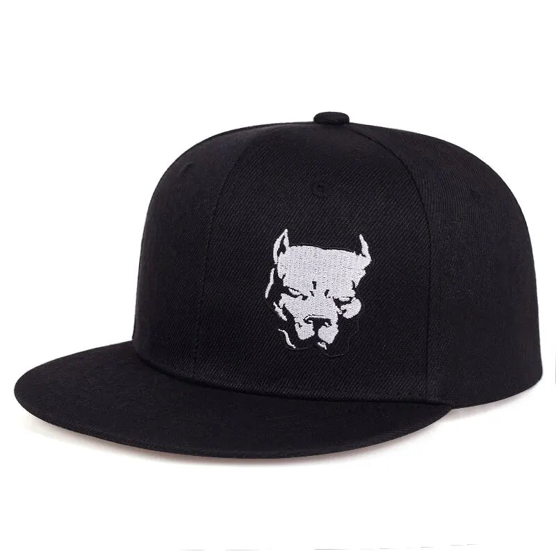Dog Head Embroidery Cap