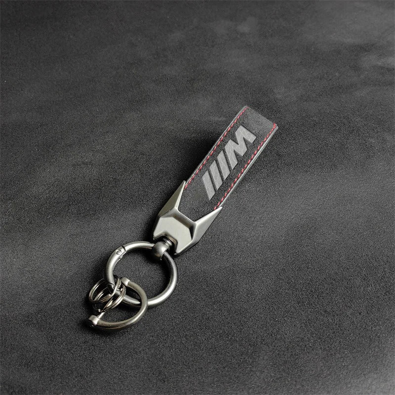 M Performance Suede Leather Keychain