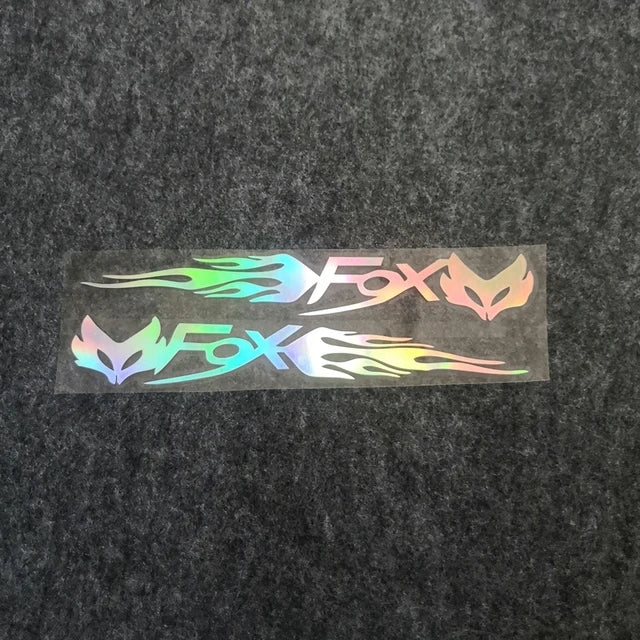 2PCS FOX Tribal Flame Stickers