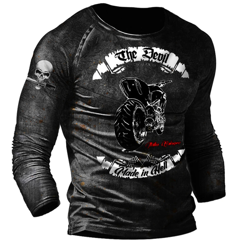Vintage Motorcycle Long Sleeve Shirts