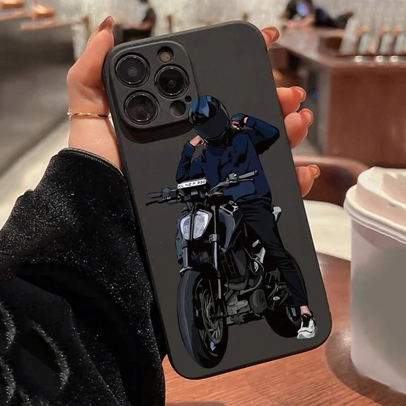 Motorrad -matte iPhone -Hülle