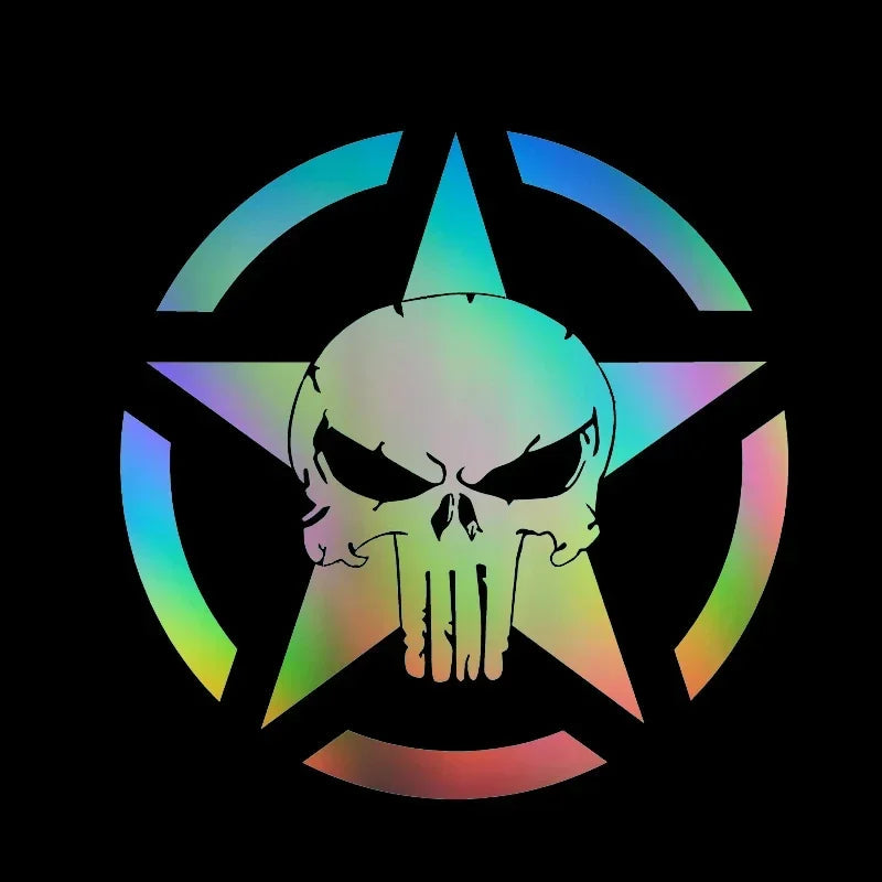 Reflective Skull Stickers