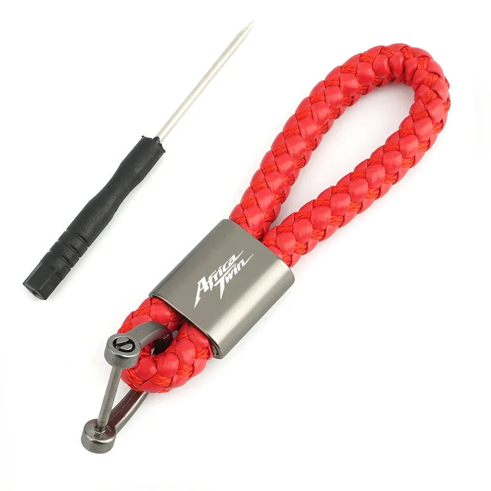 Africa Twin Braided Keychain