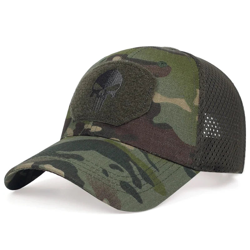 Skull Embroidery Cap