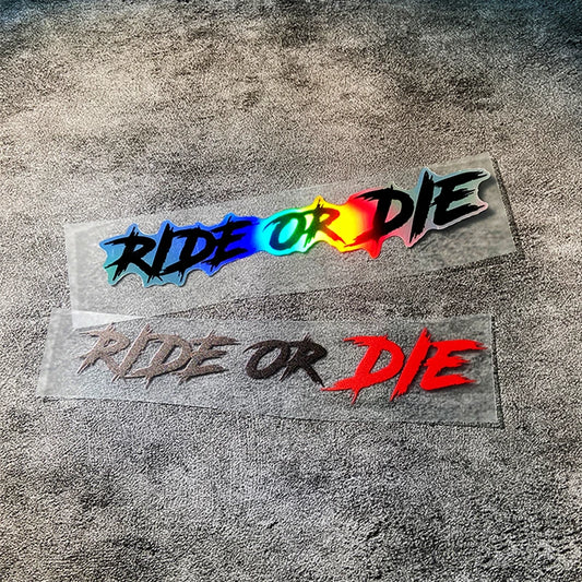 Casco de pegatina de montar o morir