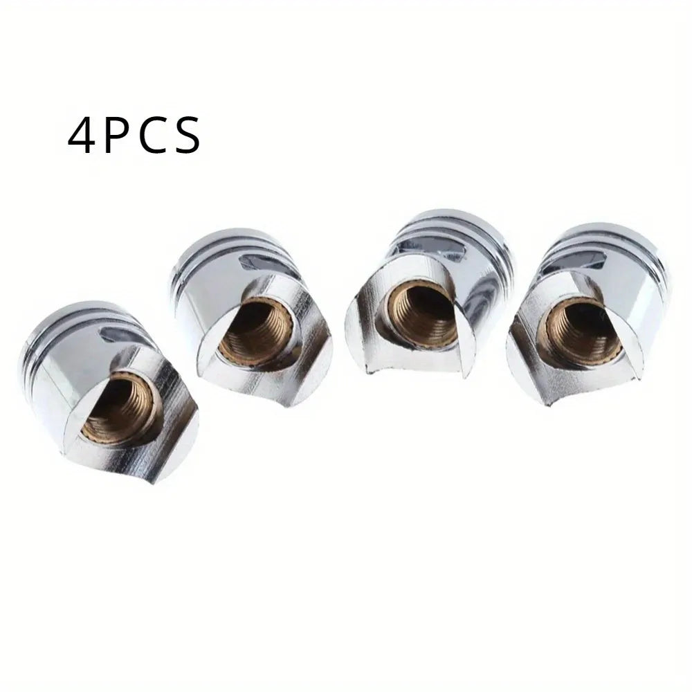 4 PCS Metal Valve Caps