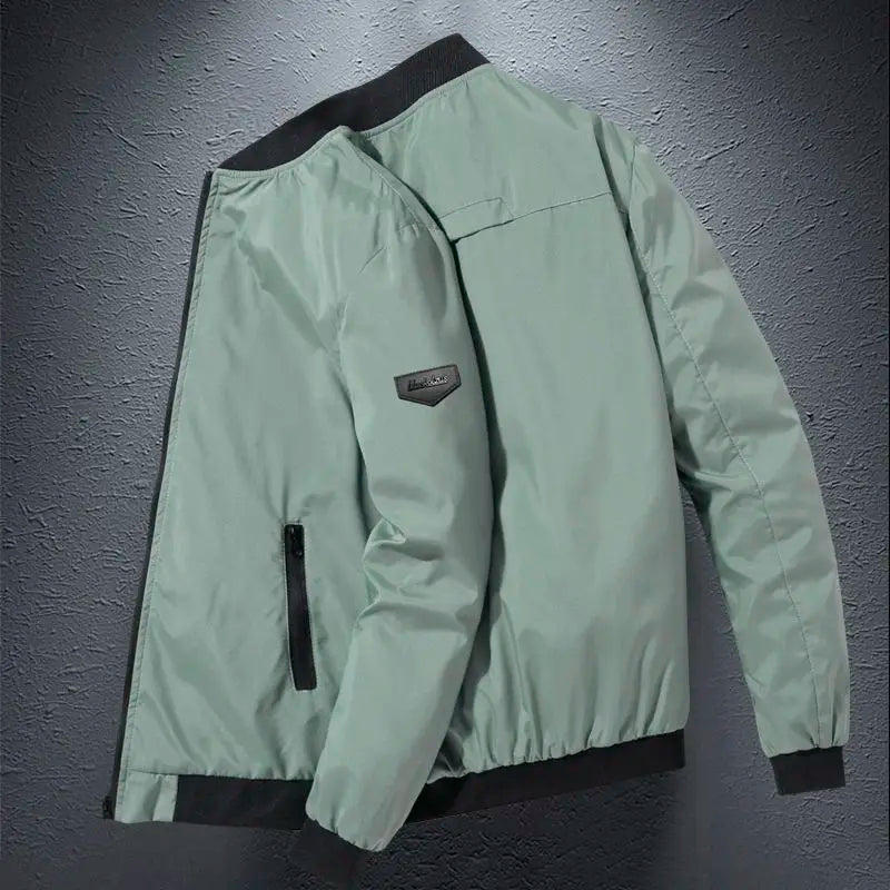Long Sleeve Zipper Casual Coat