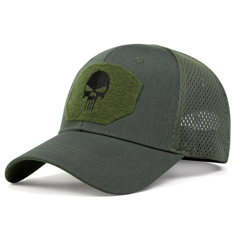 Skull Embroidery Cap