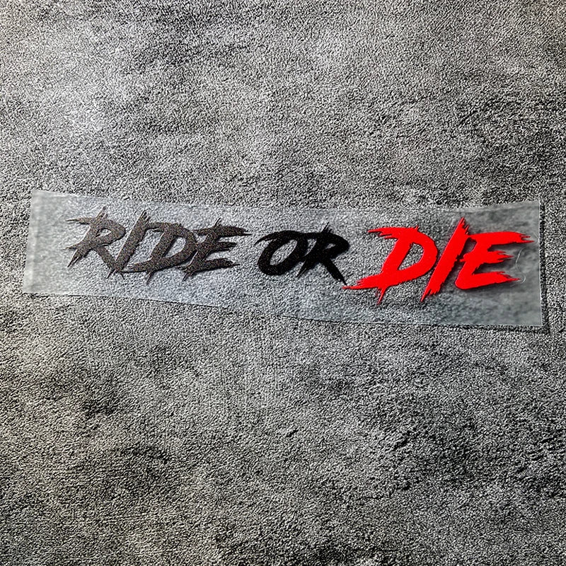 Ride or Die Sticker Helmet