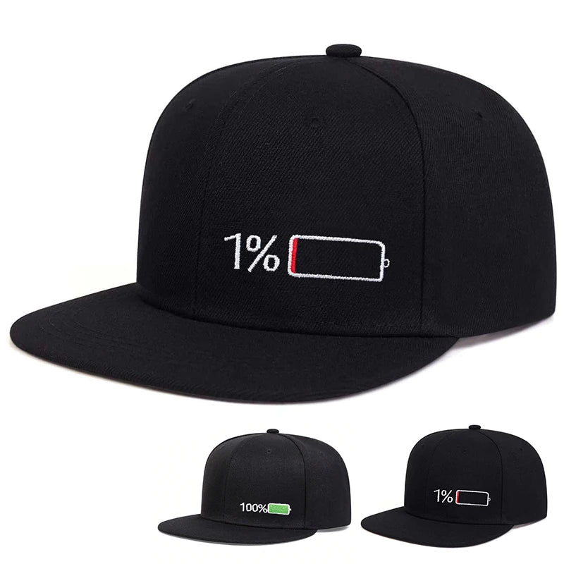 Battery Embroidery Adjustable Cap