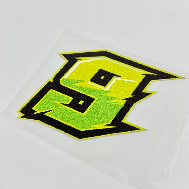 1PC Number Motorcycle Stickers