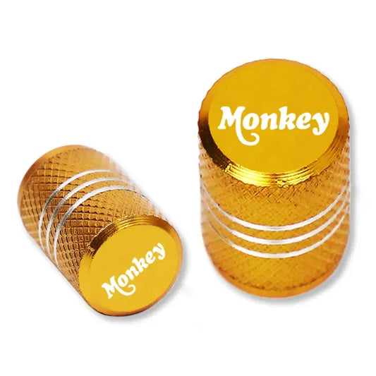 Monkey Motorcycle Valve Caps