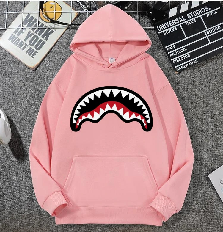 Shark Mouth Hoodie Cotton