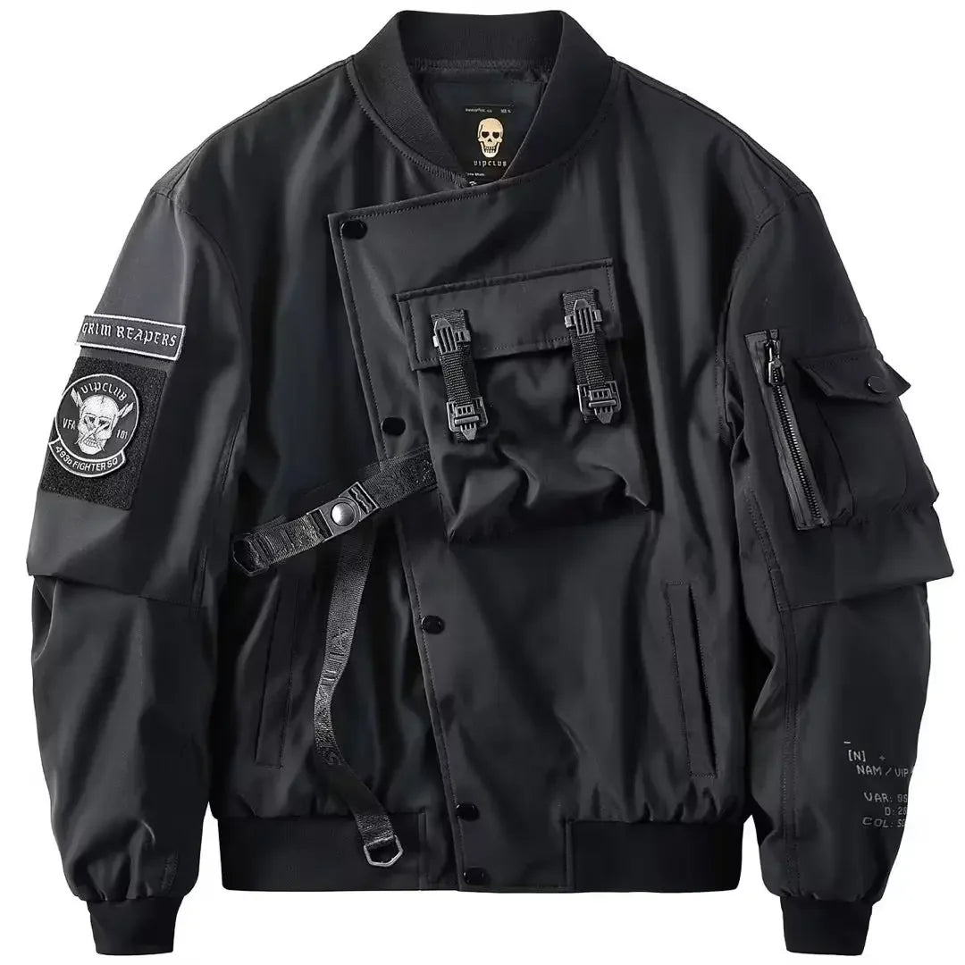 Tactical Skull Patch Bomber Jacket