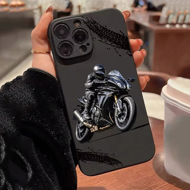 Motorrad -matte iPhone -Hülle