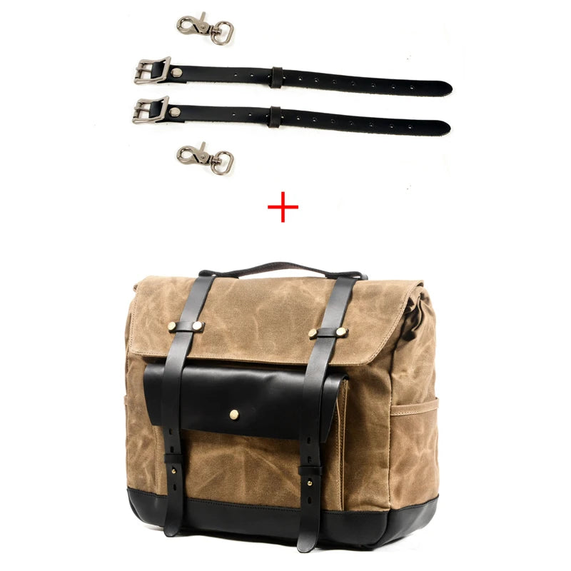Vintage Motorcycle Saddlebag Side