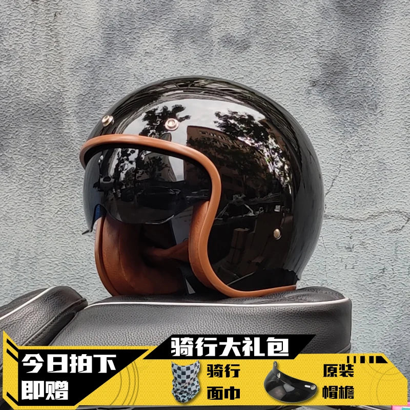 Open Face Half Motorcycle Helmet