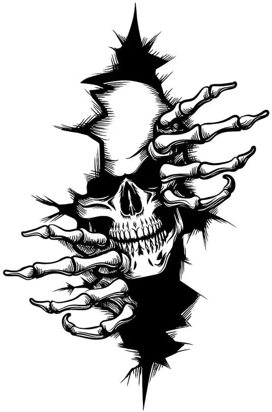 Pegatina de terror para piezas exteriores de motocicleta