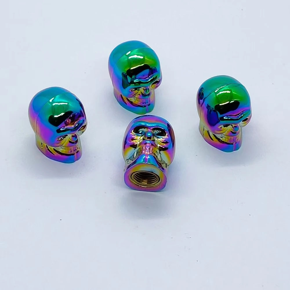 4Pcs Skull Valve Stem Caps