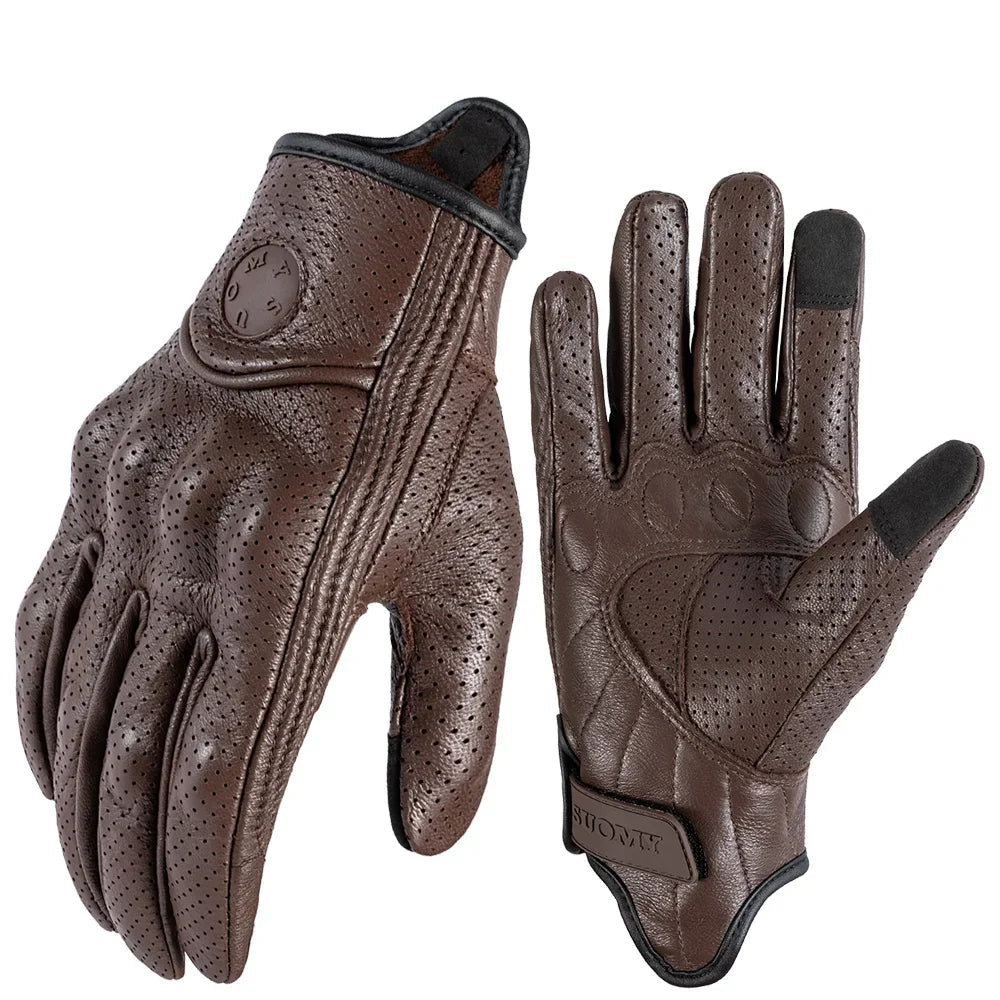 Leather Motorcycle Gloves