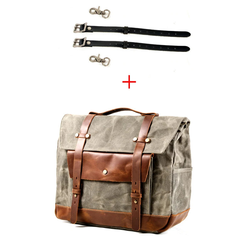 Vintage Motorcycle Saddlebag Side