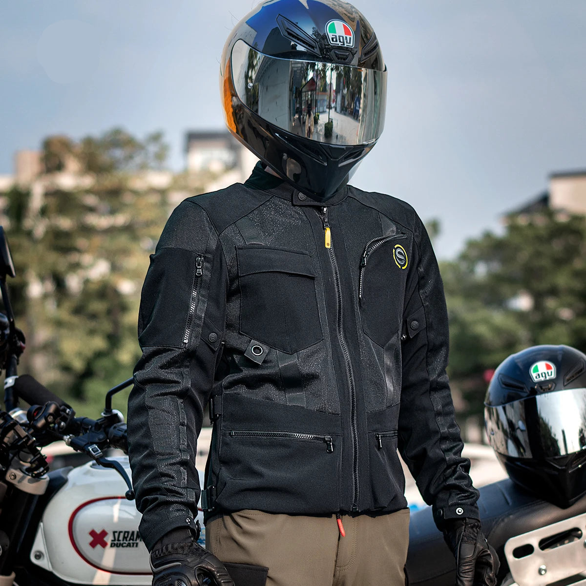 Chaqueta protectora de motocicleta