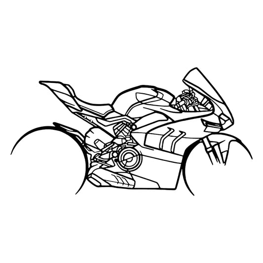 Art mural de moto - Décor de garage