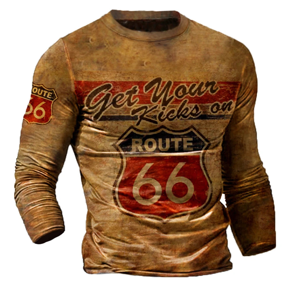 Vintage Motorcycle Long Sleeve Shirts