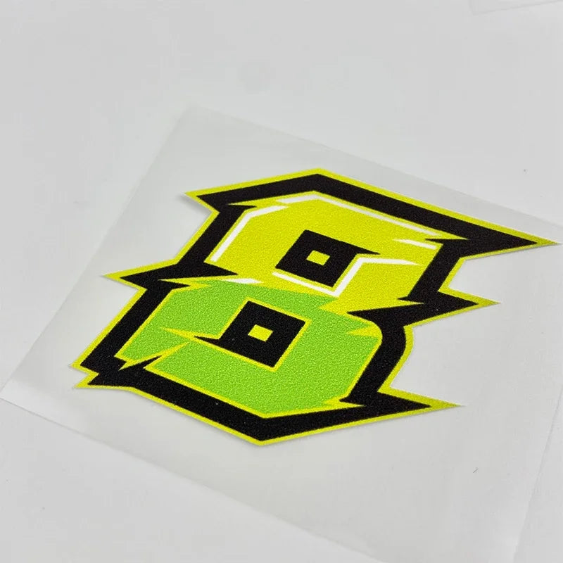 1PC Number Motorcycle Stickers