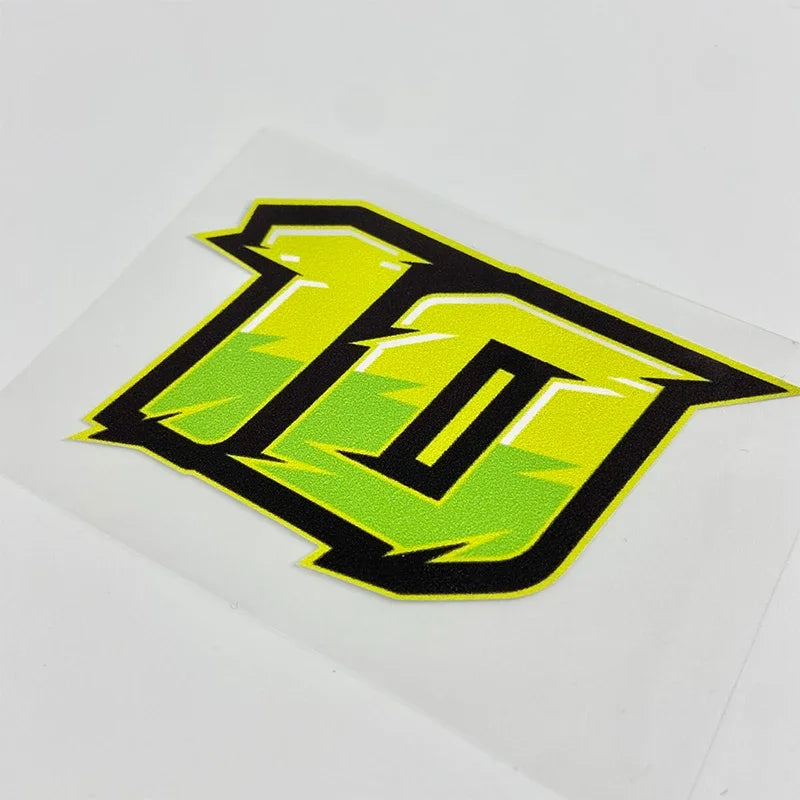 1PC Number Motorcycle Stickers