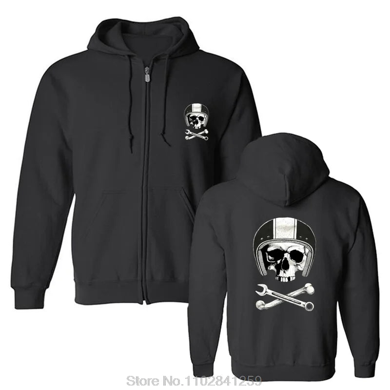 Skull & Helmet Hoodie