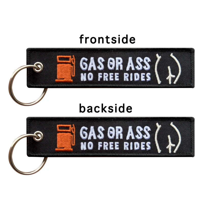 Gas or Ass Keychain