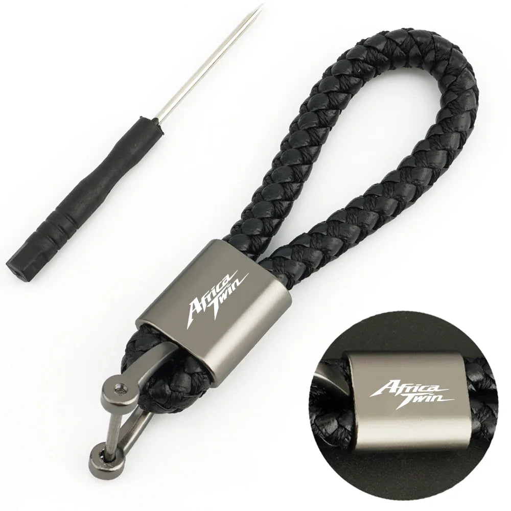 Africa Twin Braided Keychain