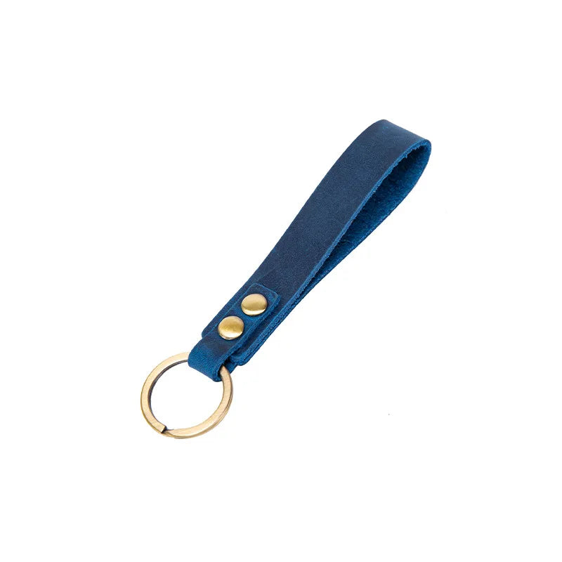 Vintage Cow Leather Keychain