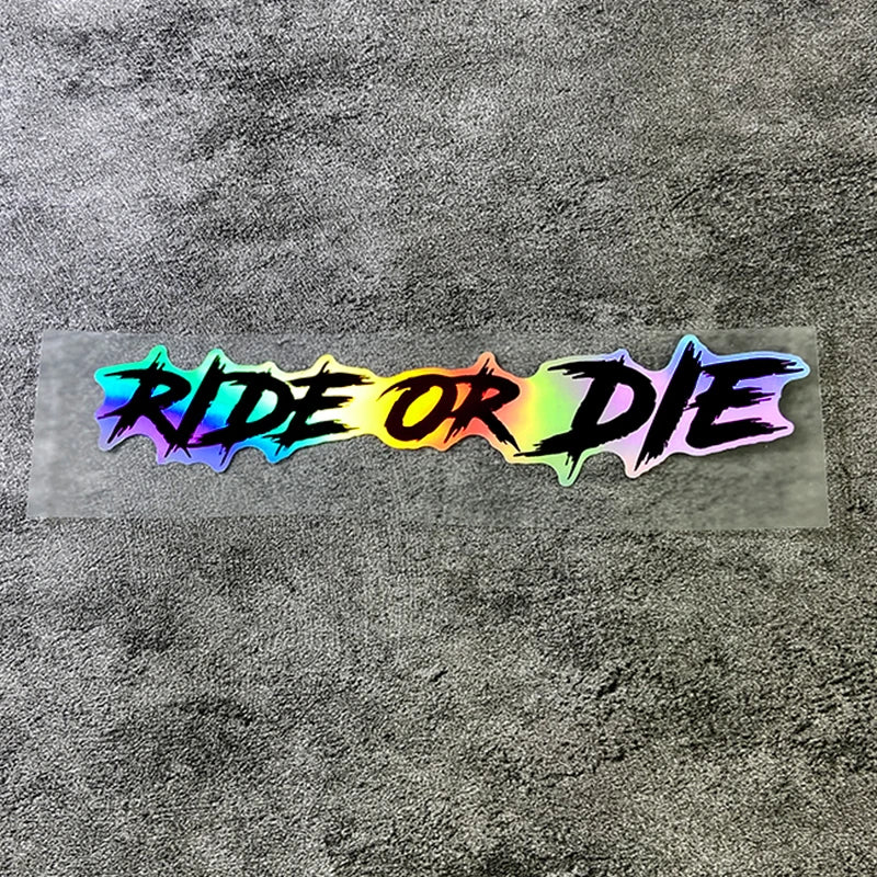 Ride or Die Sticker Helmet