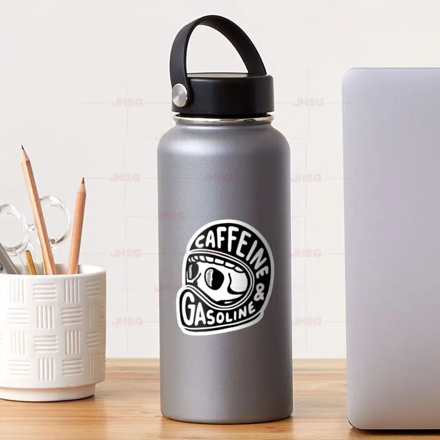Autocollant de caféine et d'essence