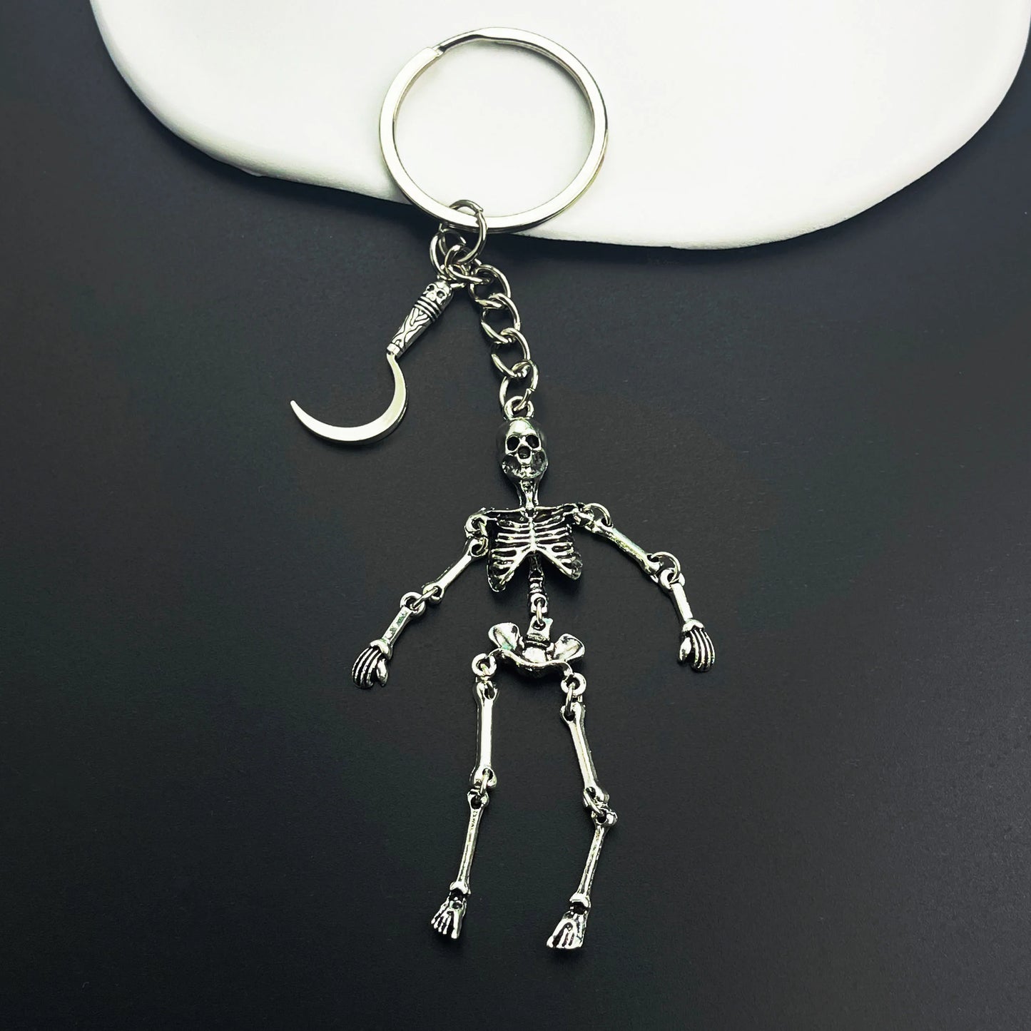 Skeleton Keychain Charm
