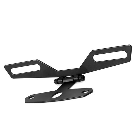 Support de plaque d'immatriculation réglable de moto