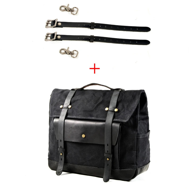 Vintage Motorcycle Saddlebag Side