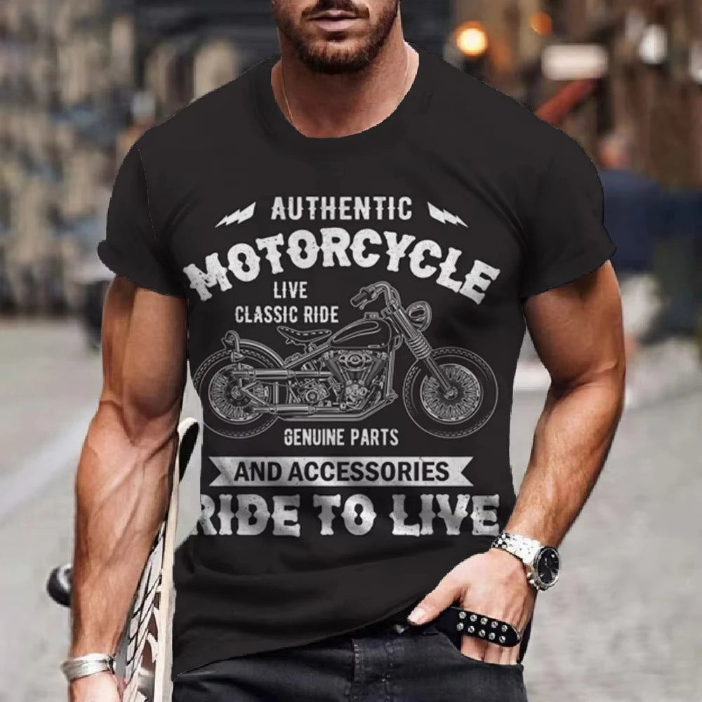 Retro Men’s Motorcycle T-Shirt