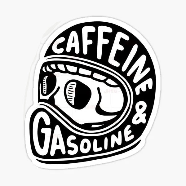 Autocollant de caféine et d'essence