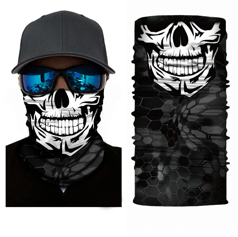 3D Ghost Skull Bandana