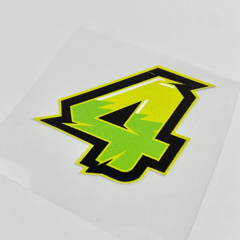 1PC Number Motorcycle Stickers