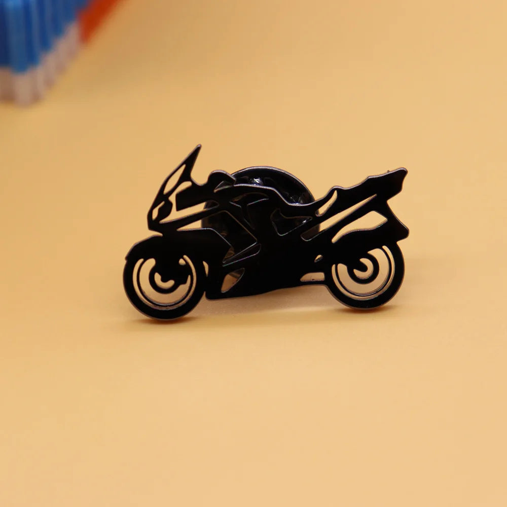 Motorcycle Racing Brooch Pin