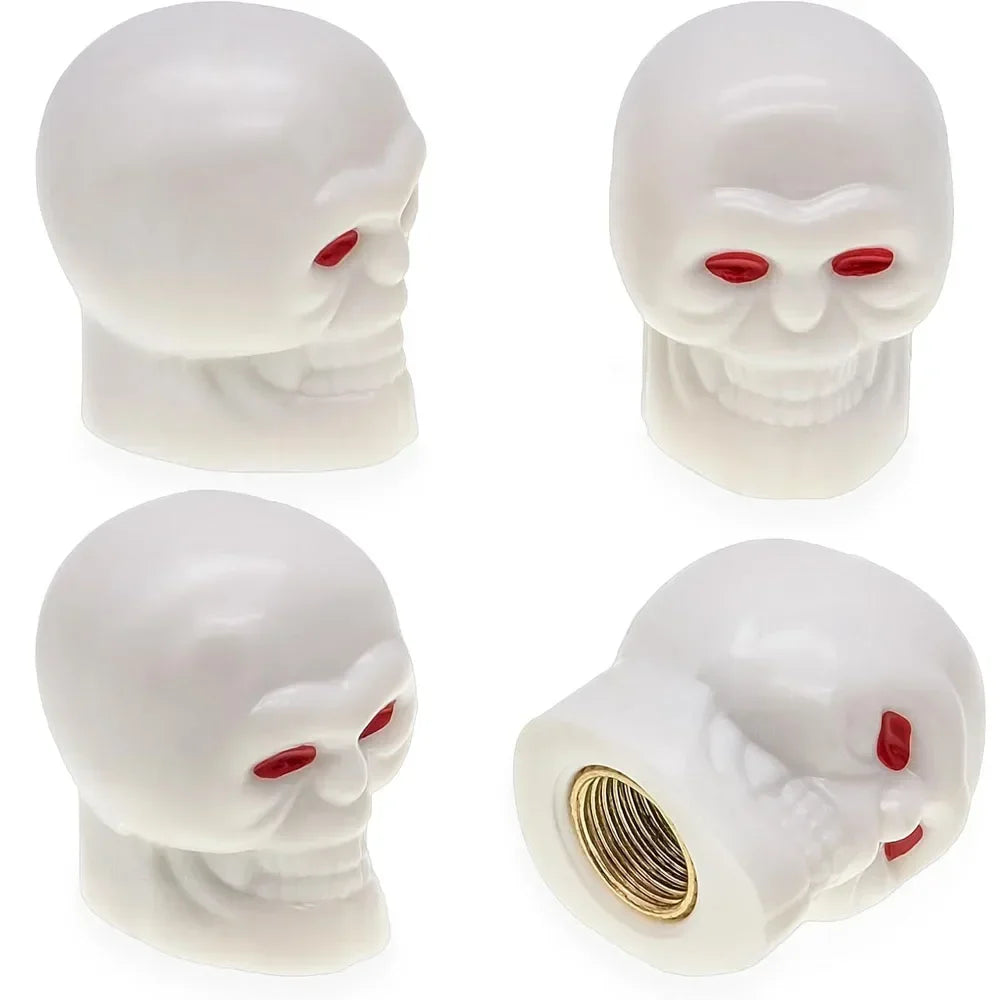 4Pcs Skull Valve Stem Caps