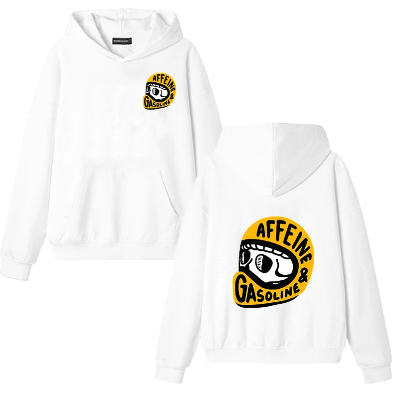 Caféine et sweat à capuche à l'essence