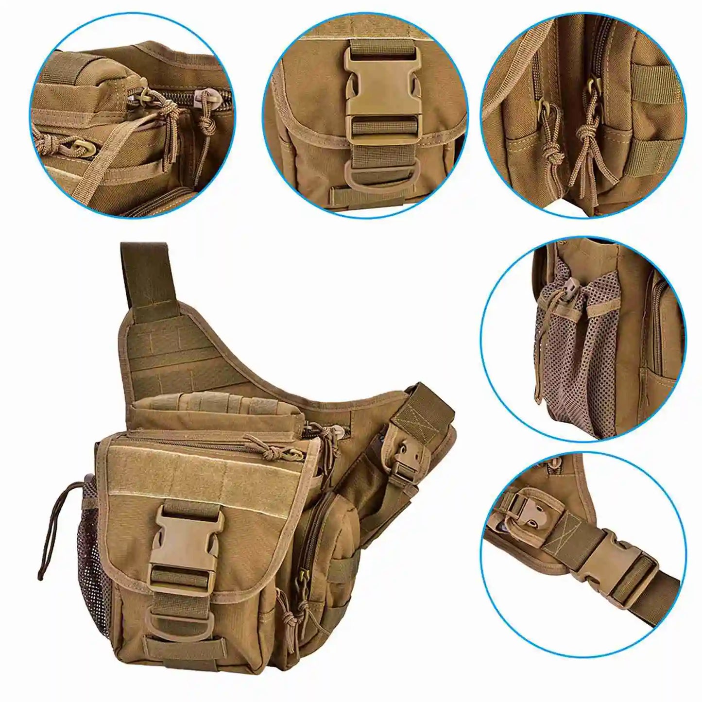Crossbody Chest Backpack for Motorcyclists