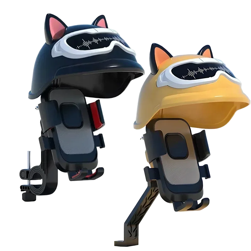 Helmet Cat Phone Holder 360° Rotation