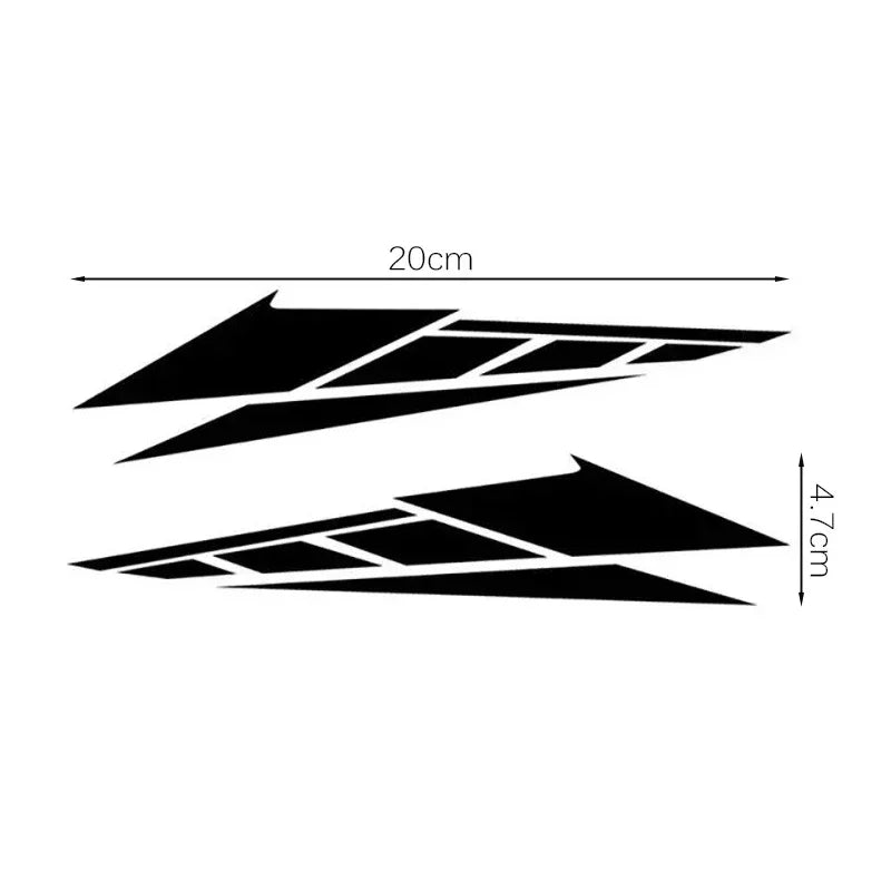 Reflective Tail Box Decals for Motorcycles