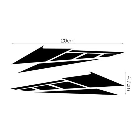 Calcomanías de caja de cola reflectante para motocicletas